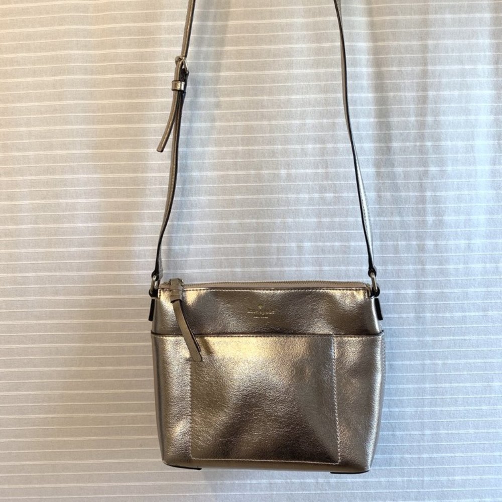 Metallic Rose Gold Kate Spade Purse